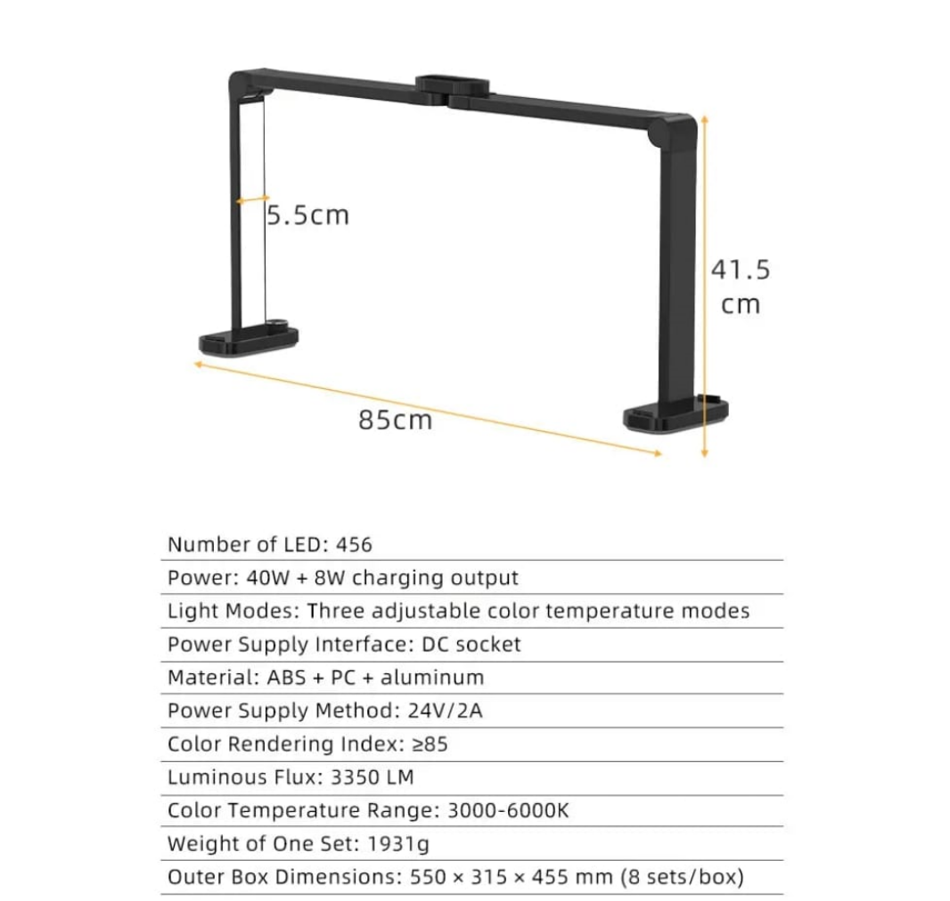 Foldable Table Light Nail Lash 48W LED Mask Queen Nepal