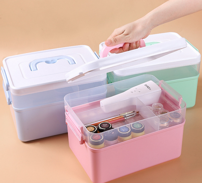 Multi-Layer Professional Nail Art Organizer Case Mask Queen Nepal