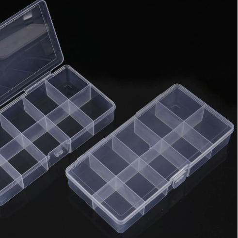 10 Compartment Nails & Ornaments Plastic Storage Box Case Mask Queen Nepal