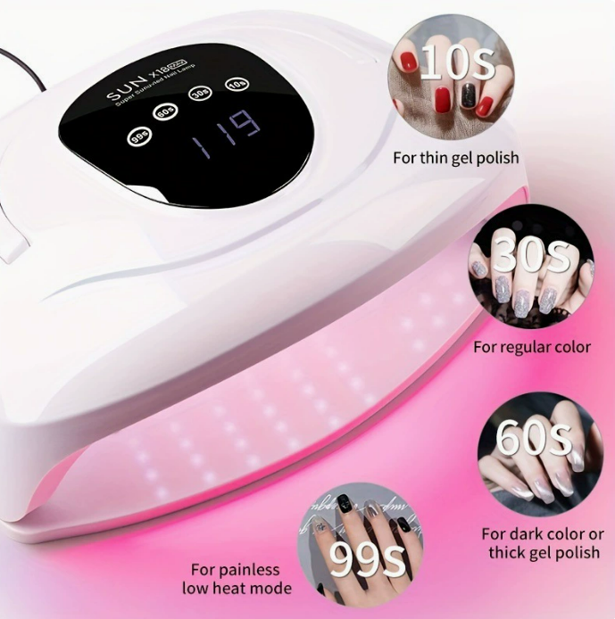 Sun X18 Max UV LED Nail Lamp 84 LEDS 380W Nail Dryer Mask Queen Nepal