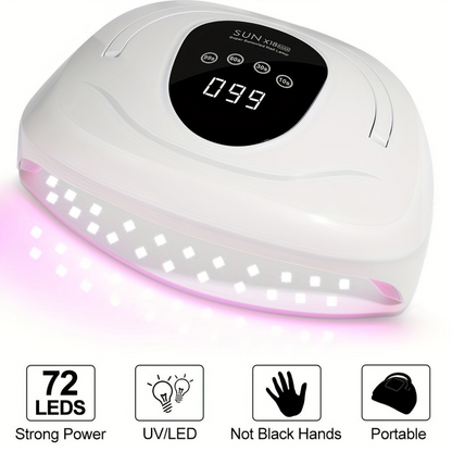Sun X18 Max UV LED Nail Lamp 84 LEDS 380W Nail Dryer Mask Queen Nepal