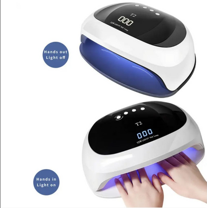 T2 UV LED Light For Gel Nails (Hands+Feet) 72W Mask Queen Nepal
