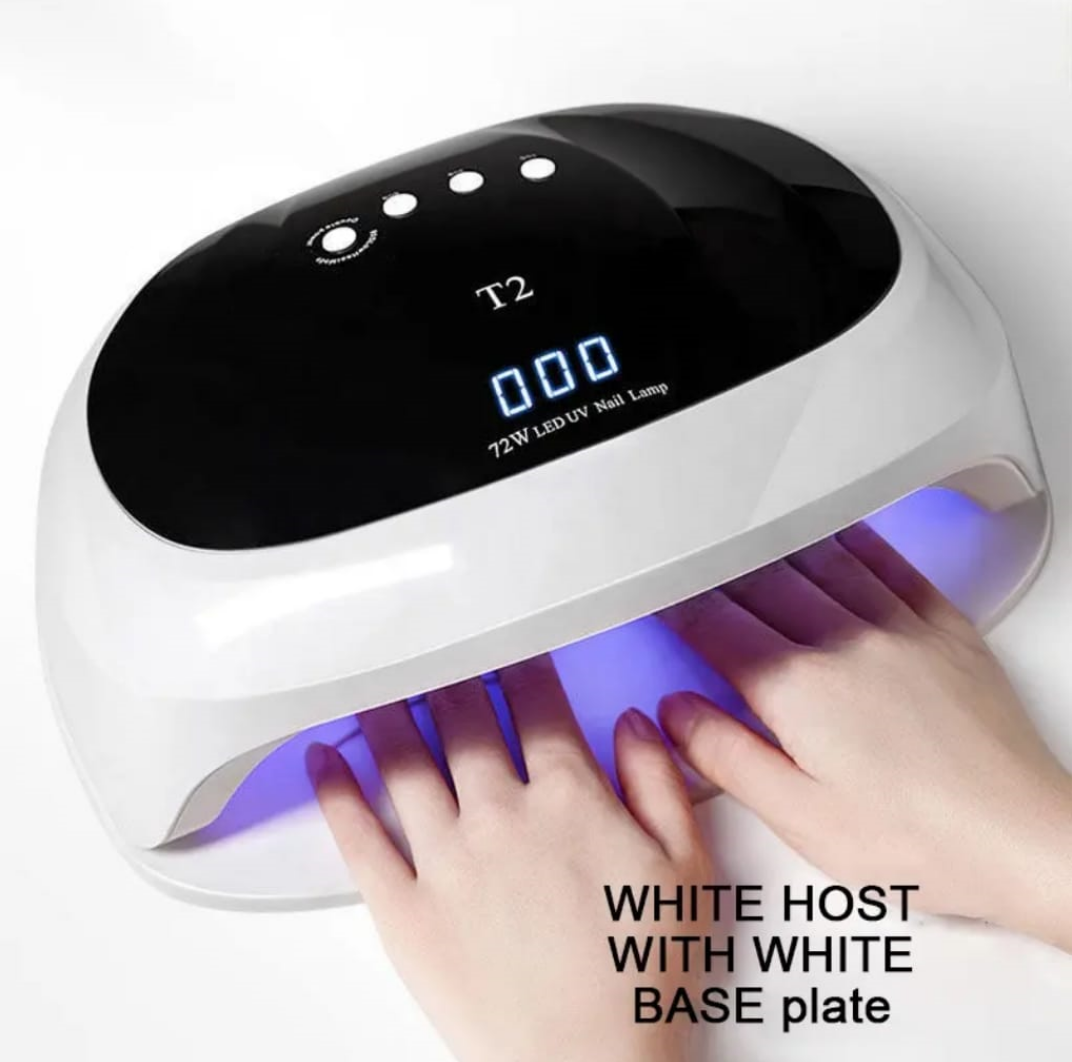 T2 UV LED Light For Gel Nails (Hands+Feet) 72W Mask Queen Nepal