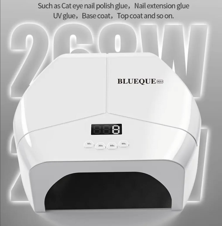 Blueque UV LED Light For Gel Nails 268W Mask Queen Nepal