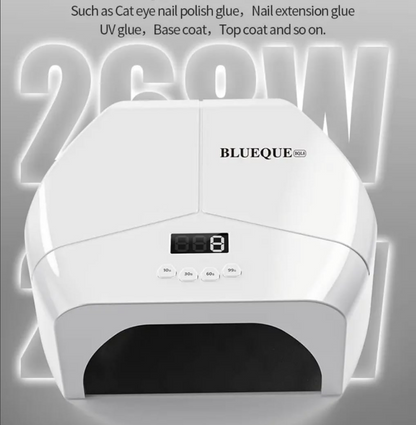 Blueque UV LED Light For Gel Nails 268W Mask Queen Nepal