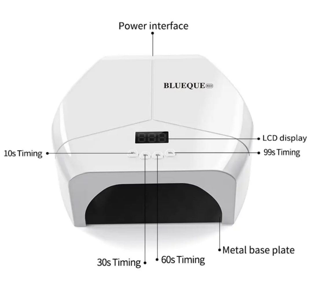 Blueque UV LED Light For Gel Nails 268W Mask Queen Nepal