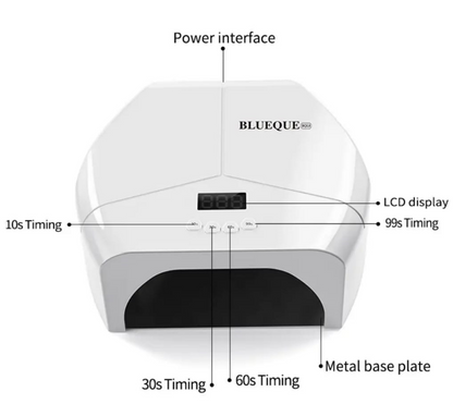 Blueque UV LED Light For Gel Nails 268W Mask Queen Nepal