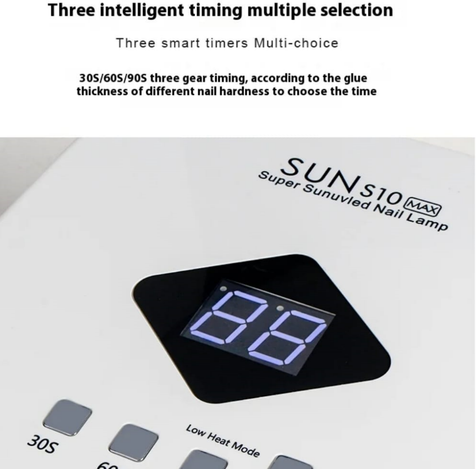 S10 MAX Rechargeable UV LED Nail Lamp Mask Queen Nepal