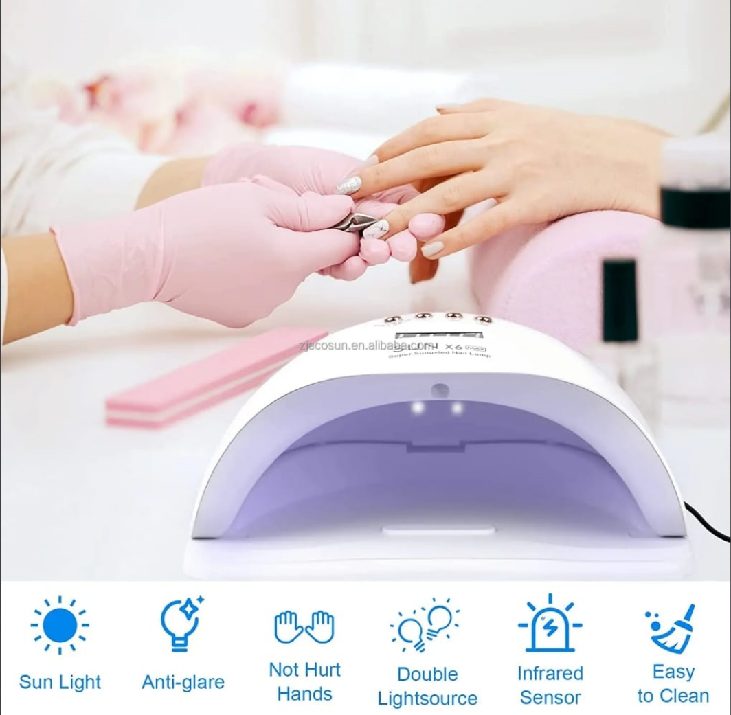 SUN X6 MAX UV LED Light For Gel Nails 220W Mask Queen Nepal