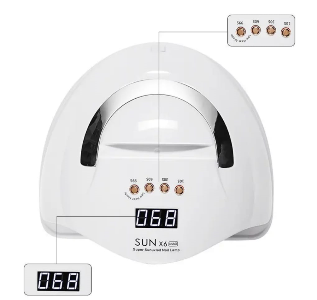 SUN X6 MAX UV LED Light For Gel Nails 220W Mask Queen Nepal