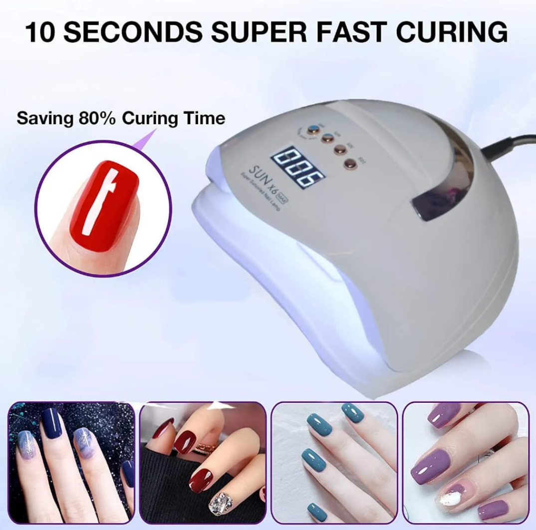 SUN X6 MAX UV LED Light For Gel Nails 220W Mask Queen Nepal