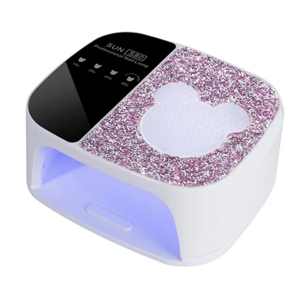 S80 UV LED Nail Lamp Diamond Heart Shape 168W Mask Queen Nepal