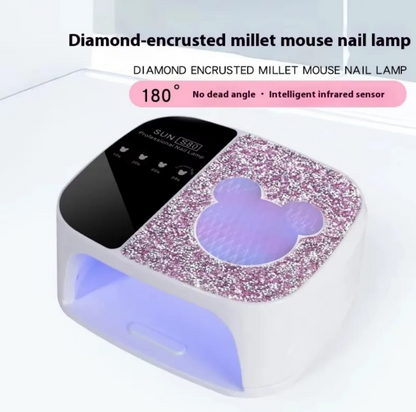 S80 UV LED Nail Lamp Diamond Heart Shape 168W Mask Queen Nepal