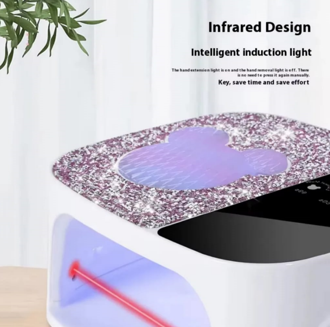 S80 UV LED Nail Lamp Diamond Heart Shape 168W Mask Queen Nepal