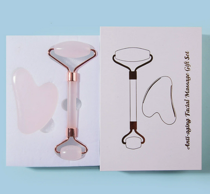 Real Jade Facial Roller Set 3pcs Jade Stone Roller Massager Mask Queen Nepal