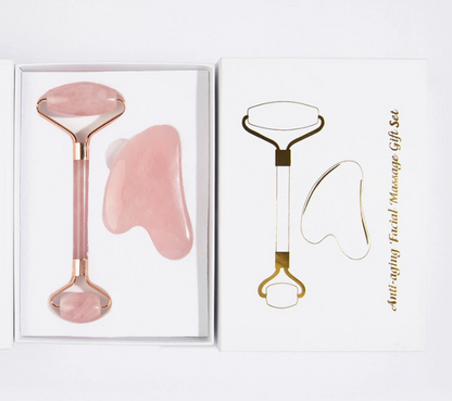 Real Jade Facial Roller Set 3pcs Jade Stone Roller Massager Mask Queen Nepal