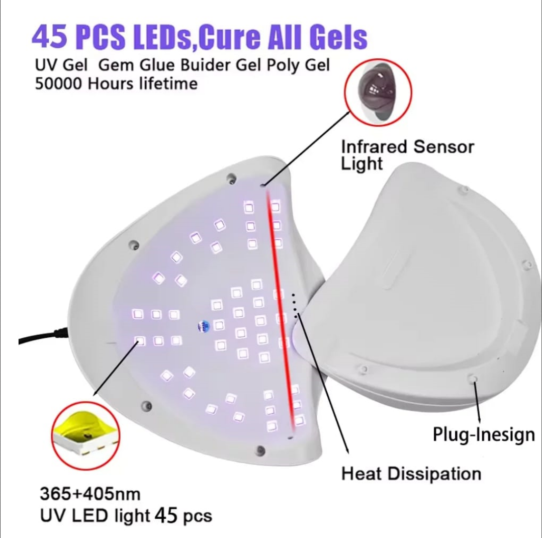 SUN X10 MAX UV LED Light For Gel Nails 180W Mask Queen Nepal