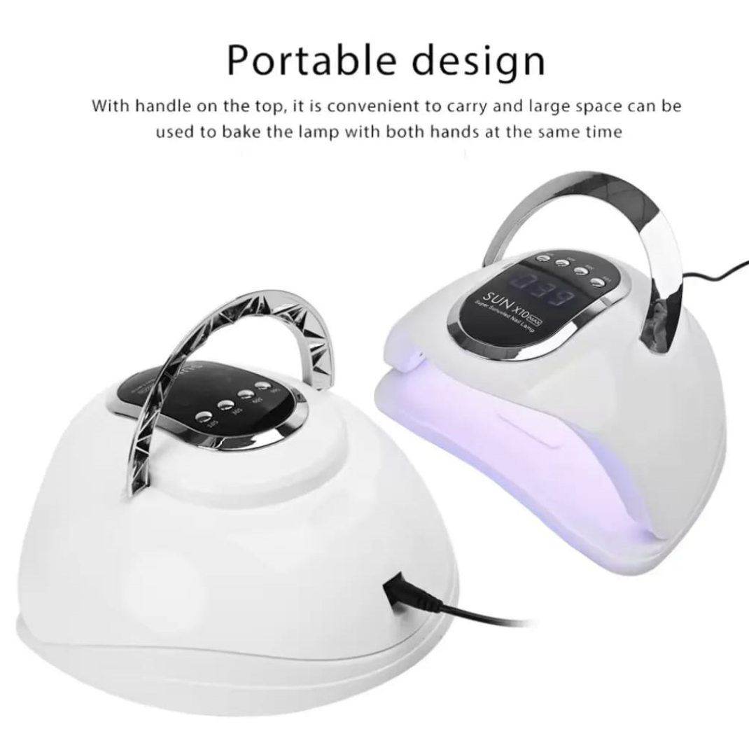 SUN X10 MAX UV LED Light For Gel Nails 180W Mask Queen Nepal