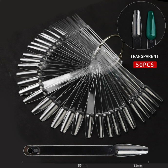 Nail Art Color Chart Palette False Nail Tips Gel Polish Display Mask Queen Nepal