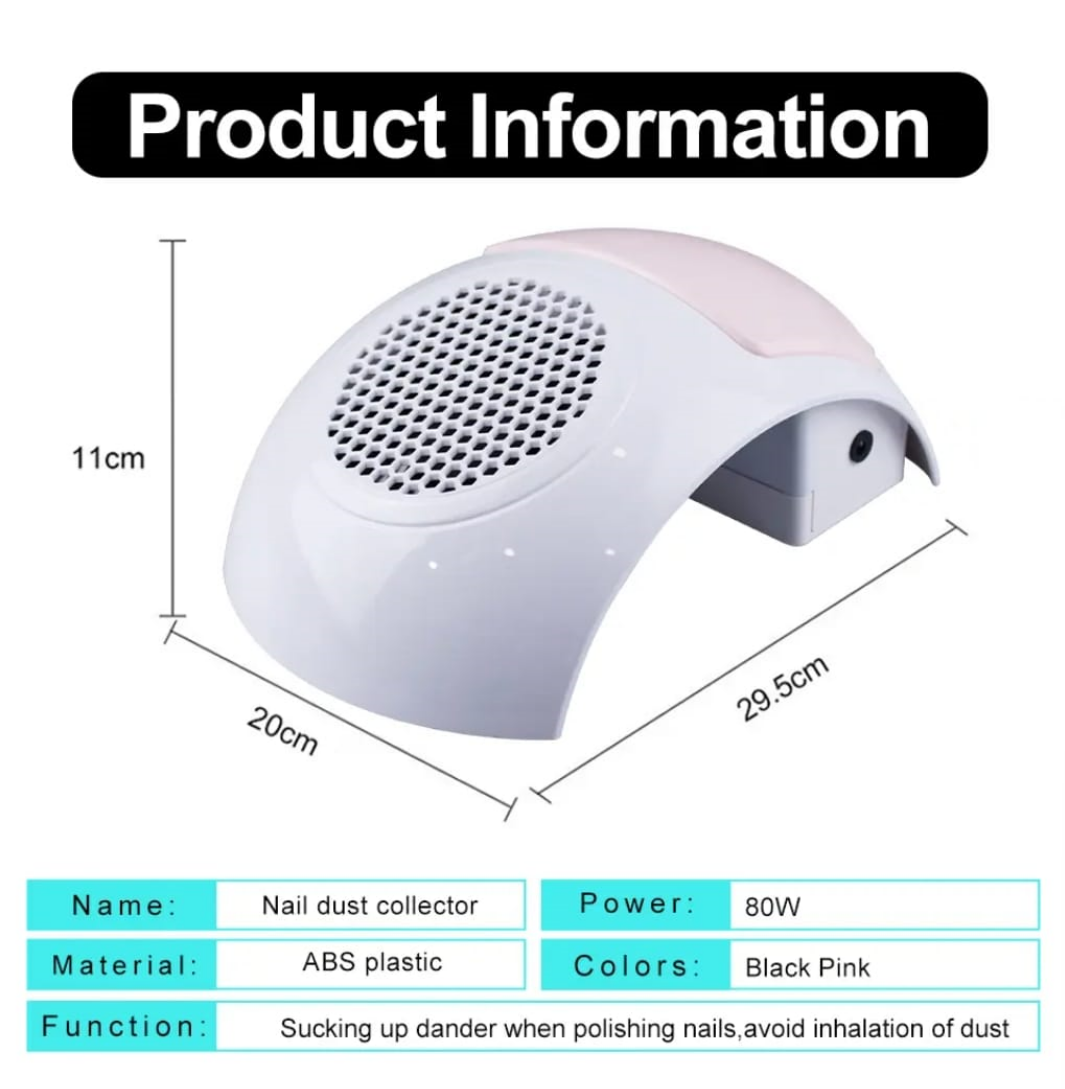 858-6 Strong Power Nail Vaccum Dust Collector 80W Mask Queen Nepal