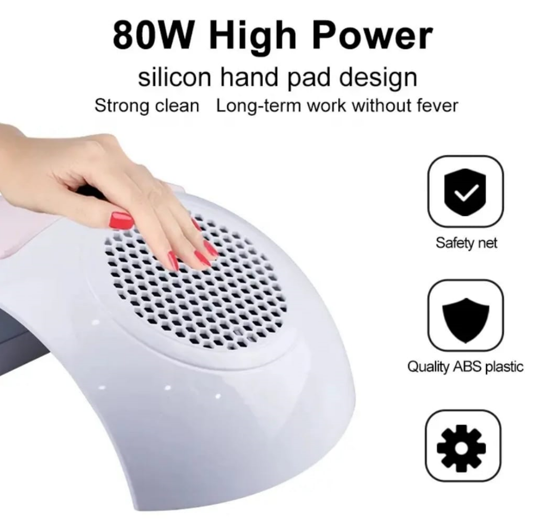 858-6 Strong Power Nail Vaccum Dust Collector 80W Mask Queen Nepal