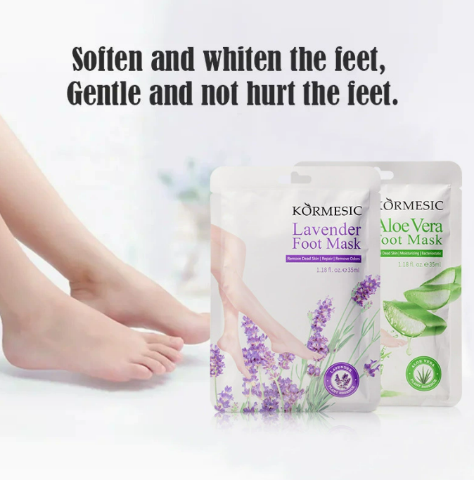 KORMESIC Lavender/ Aloe Vera/ Goat Milk Foot Mask Easy Beauty Nepal