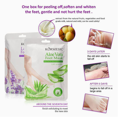 KORMESIC Lavender/ Aloe Vera/ Goat Milk Foot Mask Easy Beauty Nepal