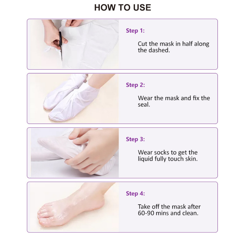 KORMESIC Lavender/ Aloe Vera/ Goat Milk Foot Mask Easy Beauty Nepal