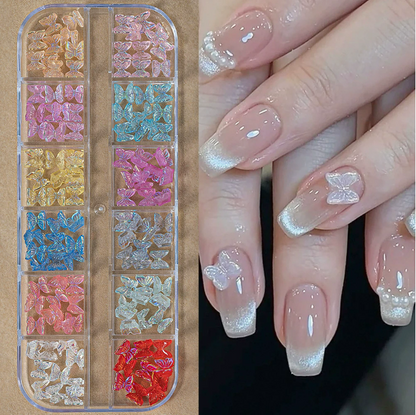PH207/052/190/110/ZB014/12 Grid Nail Stone Box Nail Art Rhinestone Mask Queen Nepal