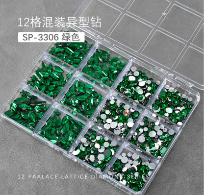 DLG/ZCF 12 Grid Nail Stone Mask Queen Nepal