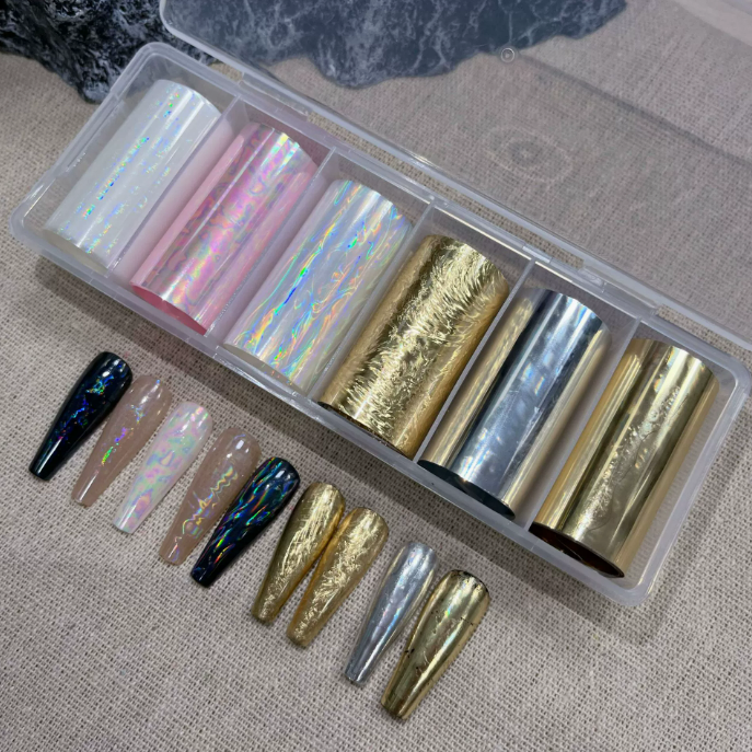 Nail Art Foil Paper (4cm*50cm*6Roll) Mask Queen Nepal