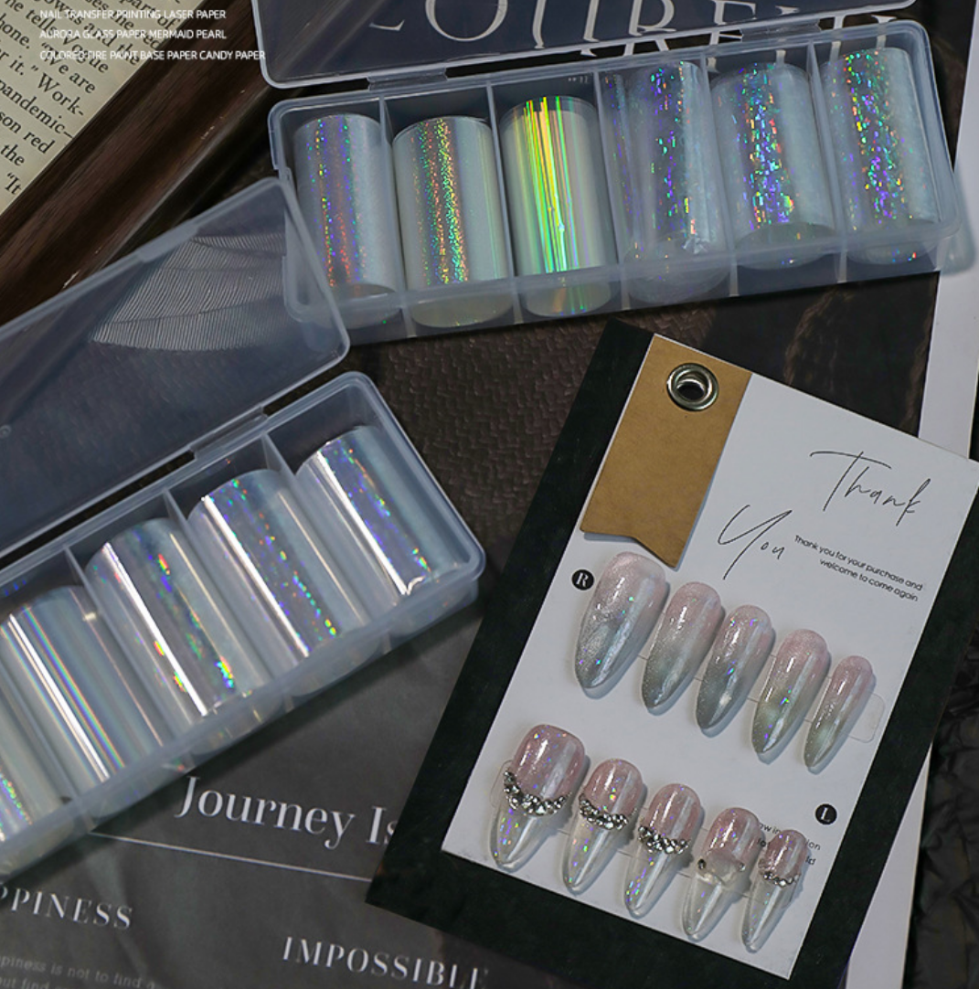 Nail Art Foil Paper (4cm*50cm*6Roll) Mask Queen Nepal