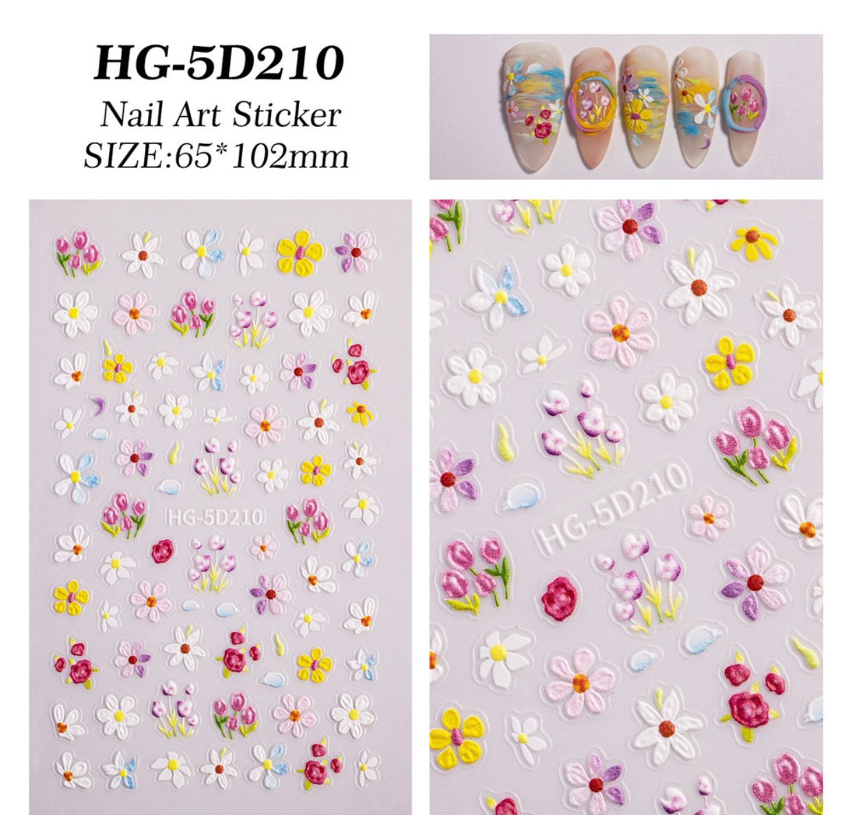 MOSR Nail Art Flower DIY Sticker For Nails Mask Queen Nepal