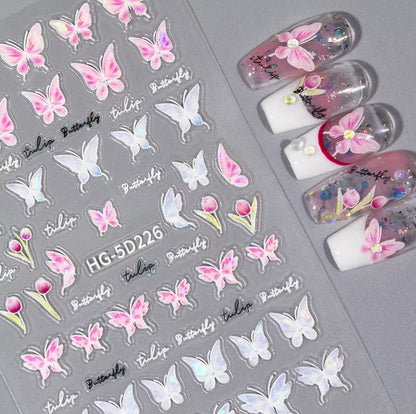 MOSR Nail Art Butterfly DIY Sticker For Nails Mask Queen Nepal