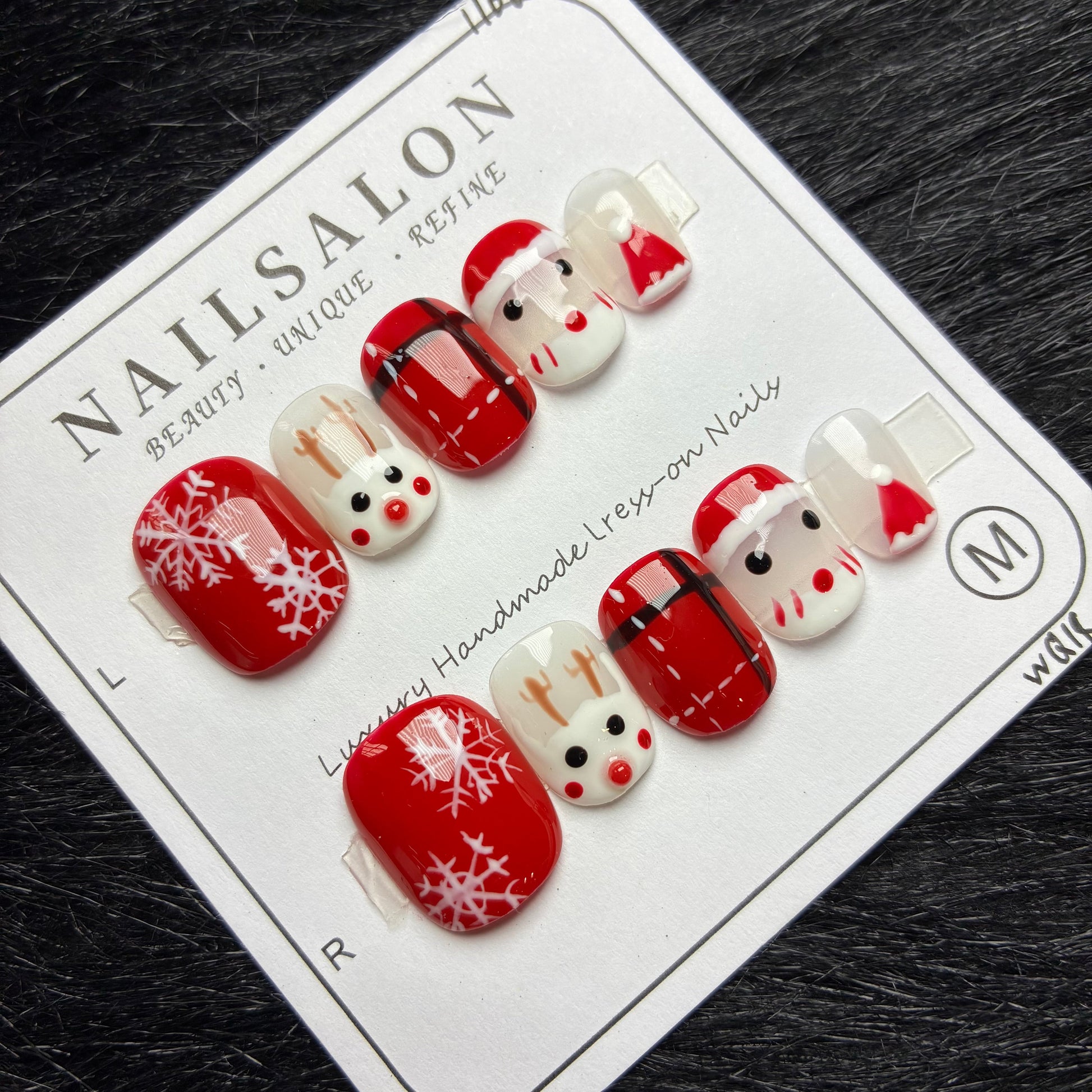Press On Nails 10Pcs Code-Number (1000+) Easy Beauty Nepal