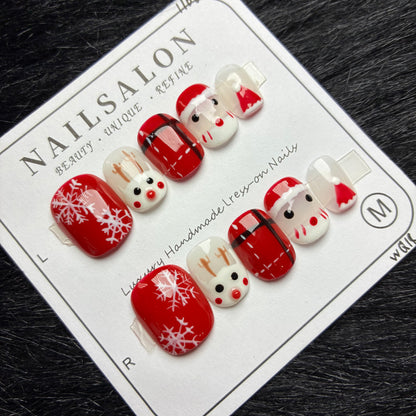 Press On Nails 10Pcs Code-Number (1000+) Easy Beauty Nepal