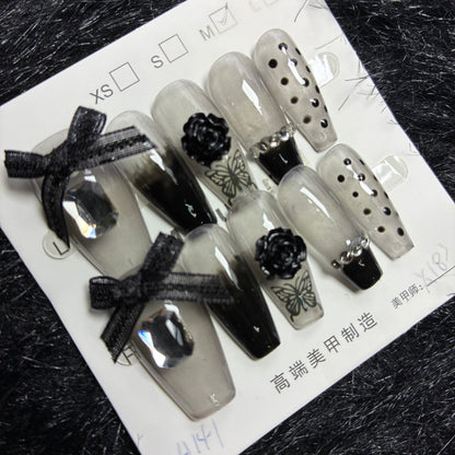 Press On Nails 10Pcs Code-L (090+) Easy Beauty Nepal
