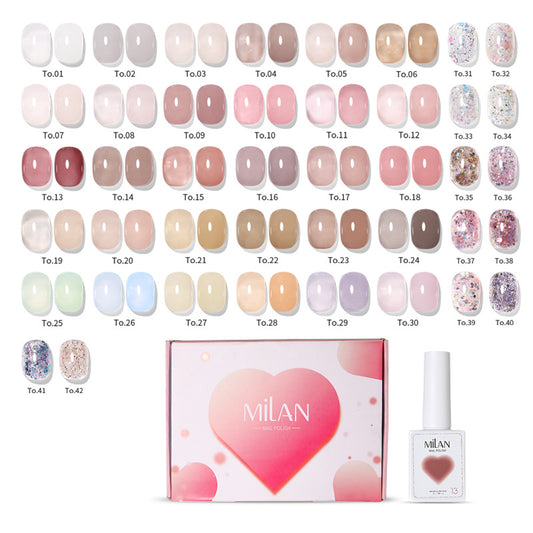 MILAN 42 Color  Gel Polish Set Mask Queen Nepal