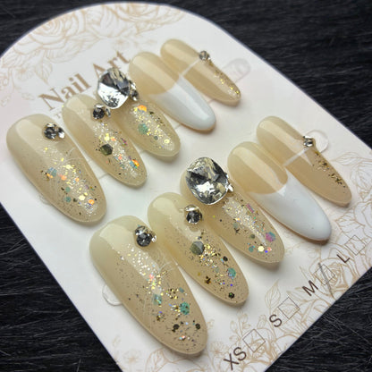 Press On Nails 10Pcs Code-MT Easy Beauty Nepal
