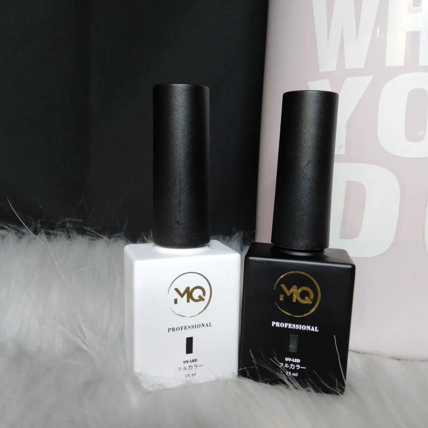 MQ Nail Polish Black & White Gel Colour Mask Queen Nepal