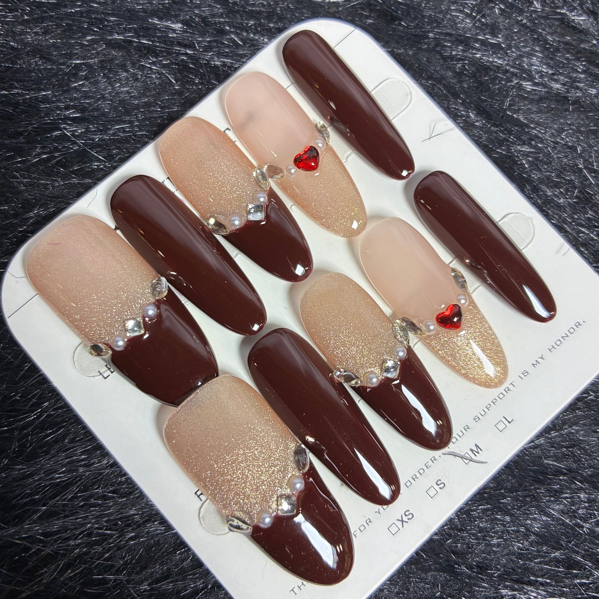 Press On Nails 10Pcs Code-L (000+) Easy Beauty Nepal
