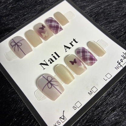 Press On Nails 10Pcs Code-F (000+) Easy Beauty Nepal