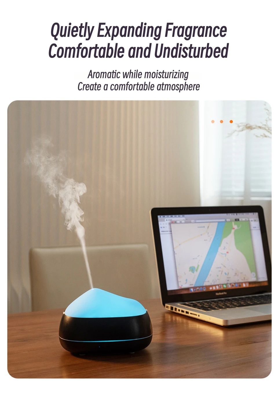 Snow Mountain 200ml Ultrasonic Mist Humidifier Low Noise Aromatherapy Mask Queen Nepal