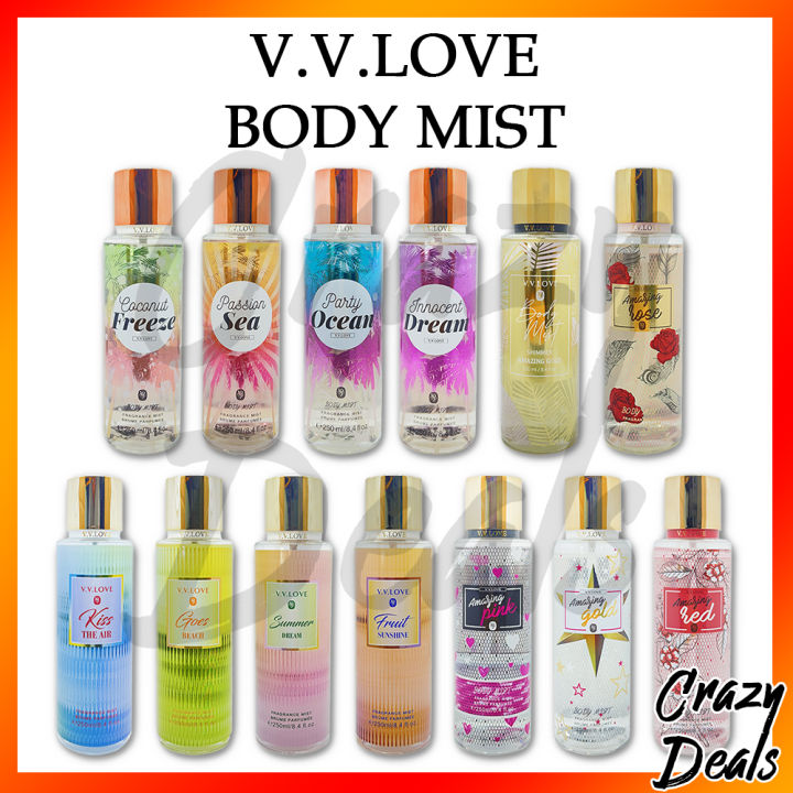 V.V.LOVE Fragrance Body Mist Ladies Perfume 250ml / 8.4 FL Oz Easy Beauty Nepal