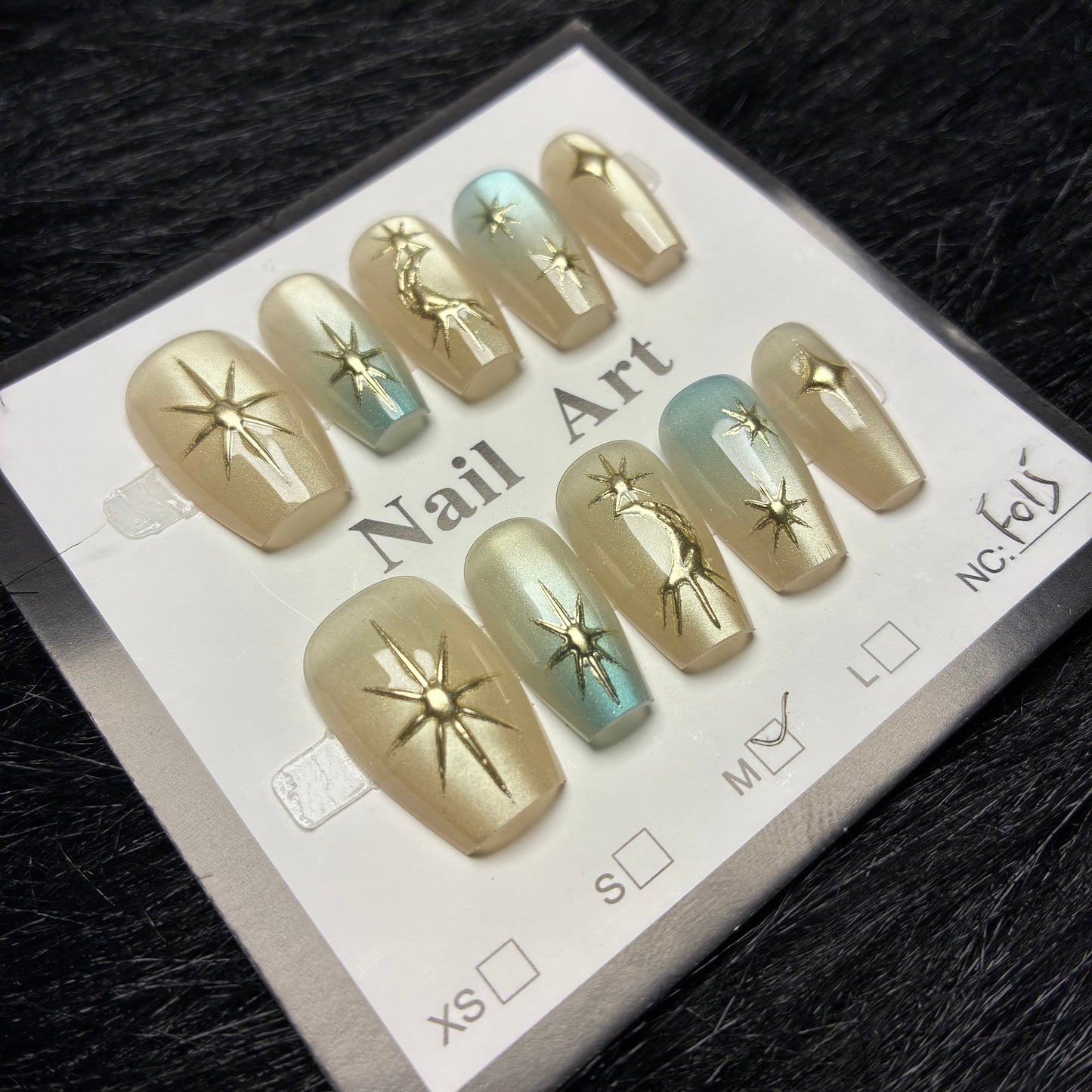 Press On Nails 10Pcs Code-F (000+) Easy Beauty Nepal
