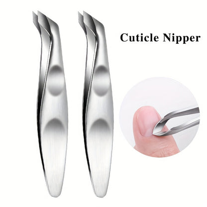 Stainless Steel Nail Cuticle Clipper Portable Comfortable Grip