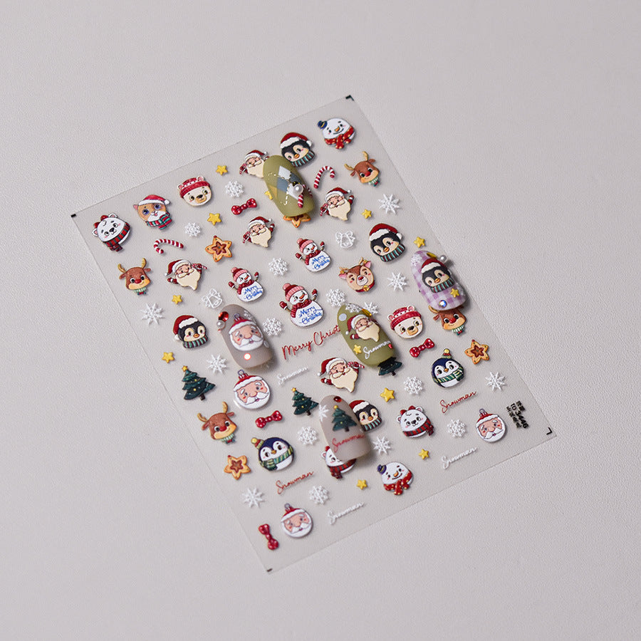 Rontimei Christmas Nail Art Sticker Mask Queen Nepal