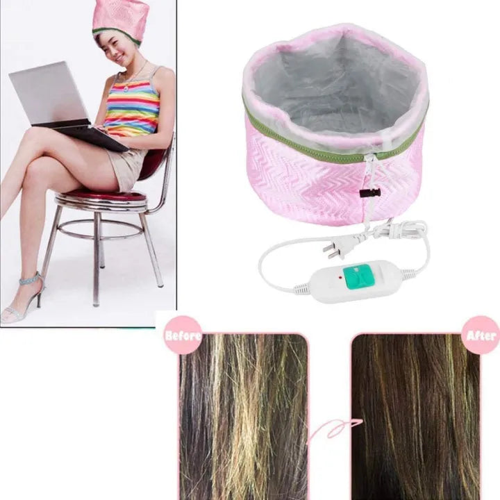 Pink Electric Hair Care Thermal Head Spa Hair Treatment Cap Mask Queen Nepal