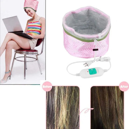 Pink Electric Hair Care Thermal Head Spa Hair Treatment Cap Mask Queen Nepal
