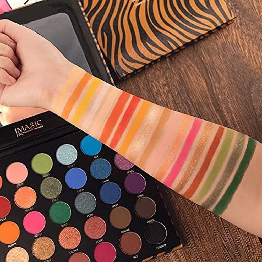 IMAGIC Professional Zebra Pattern 35 Colors Eyeshadow Palette